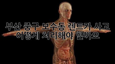 부산 중구 보수동 렌트카 사고, 어떻게 처리해야 할까요?