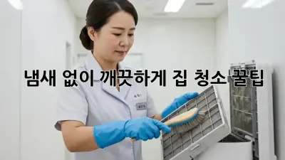 냄새 없이 깨끗하게! 집 청소 꿀팁